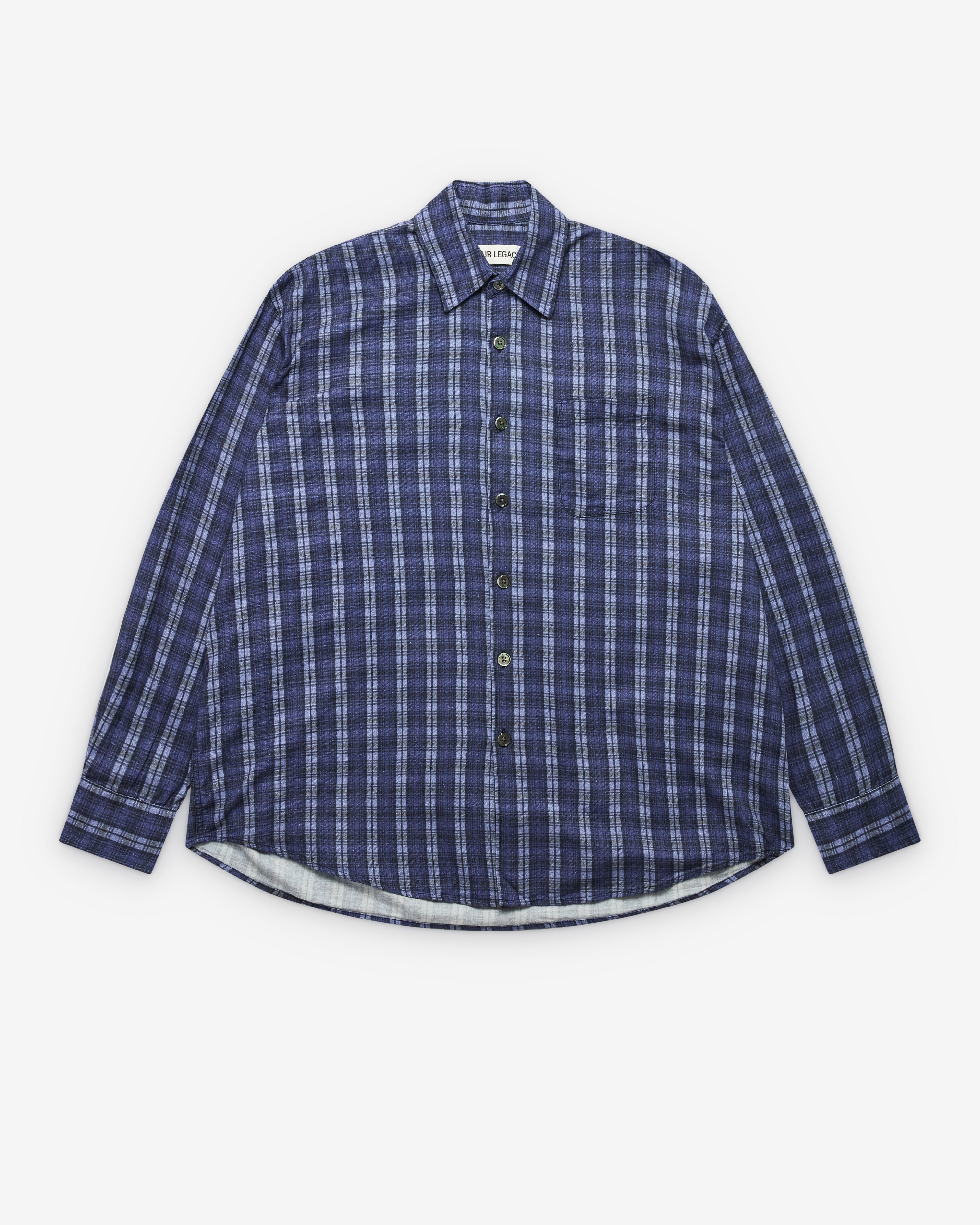 Our Legacy: Men's Borrowed Shirt (Check Please Print) | Dover