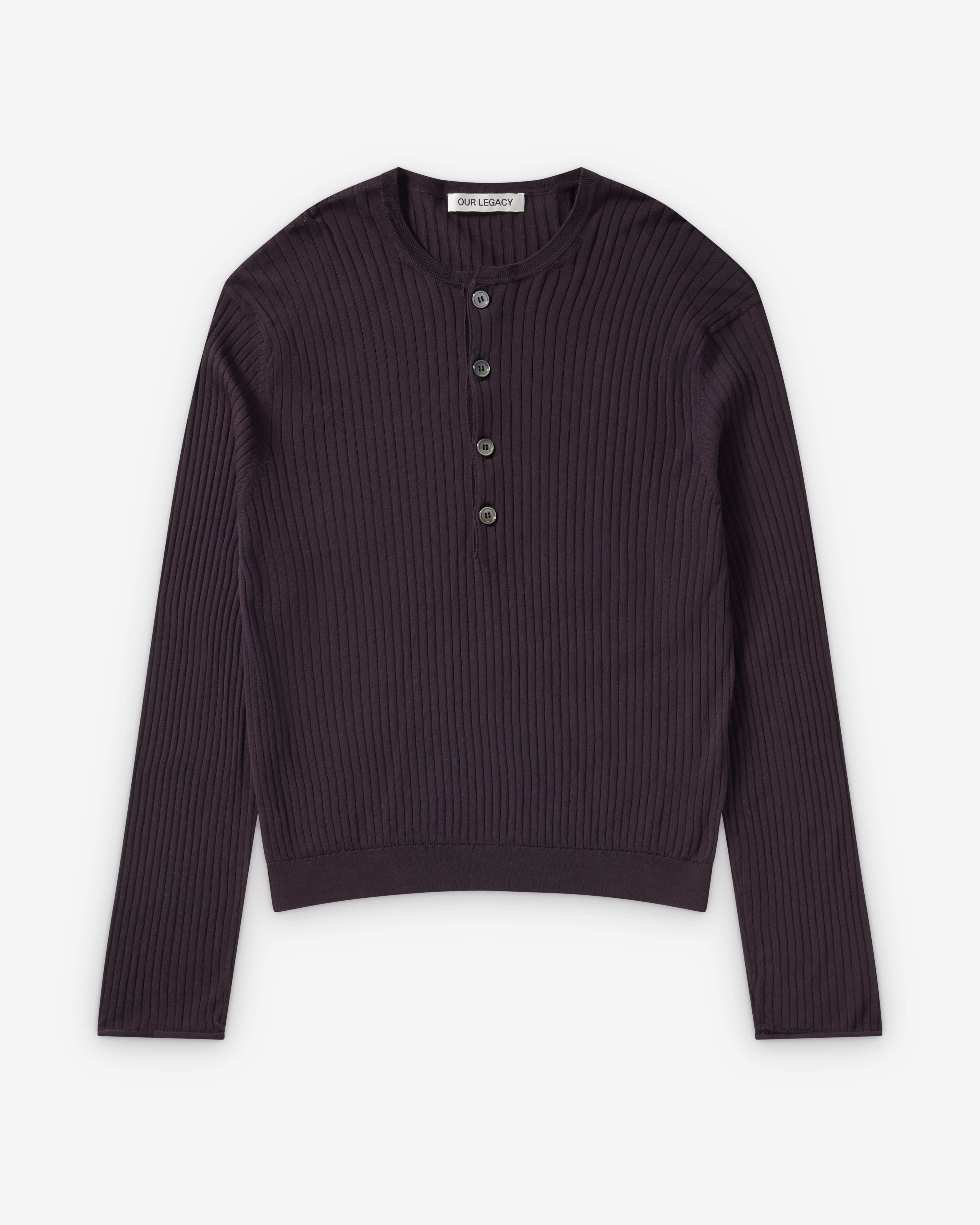 Our Legacy: Men's Fine Henley (Noble Navy Cotton Crepe) | Dover