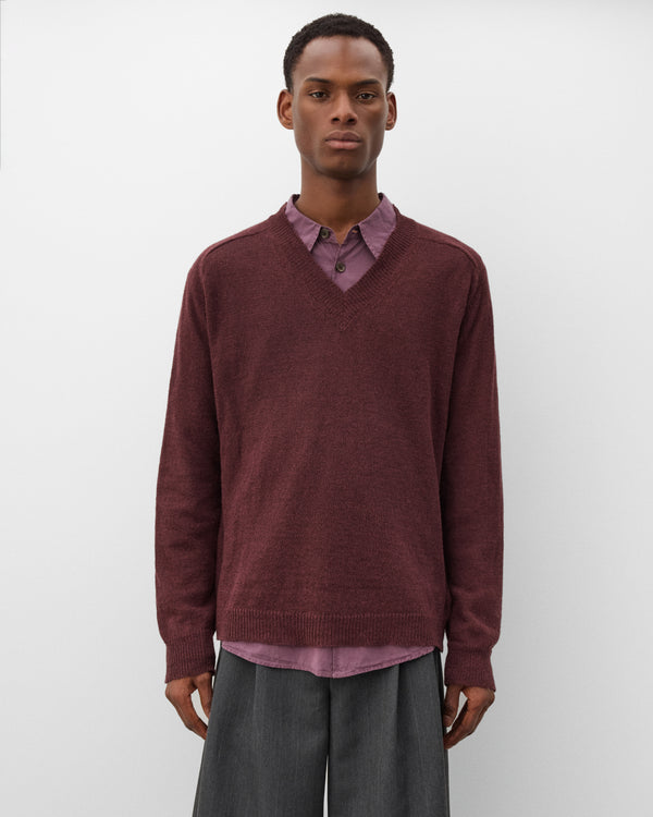 Our Legacy - Men's Rue V-Neck - (Cabernet)