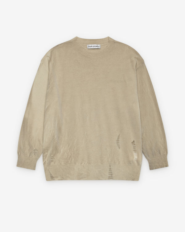 Our Legacy - Men's Slant Knit - (Moss Spray Dye Cherub Wool)