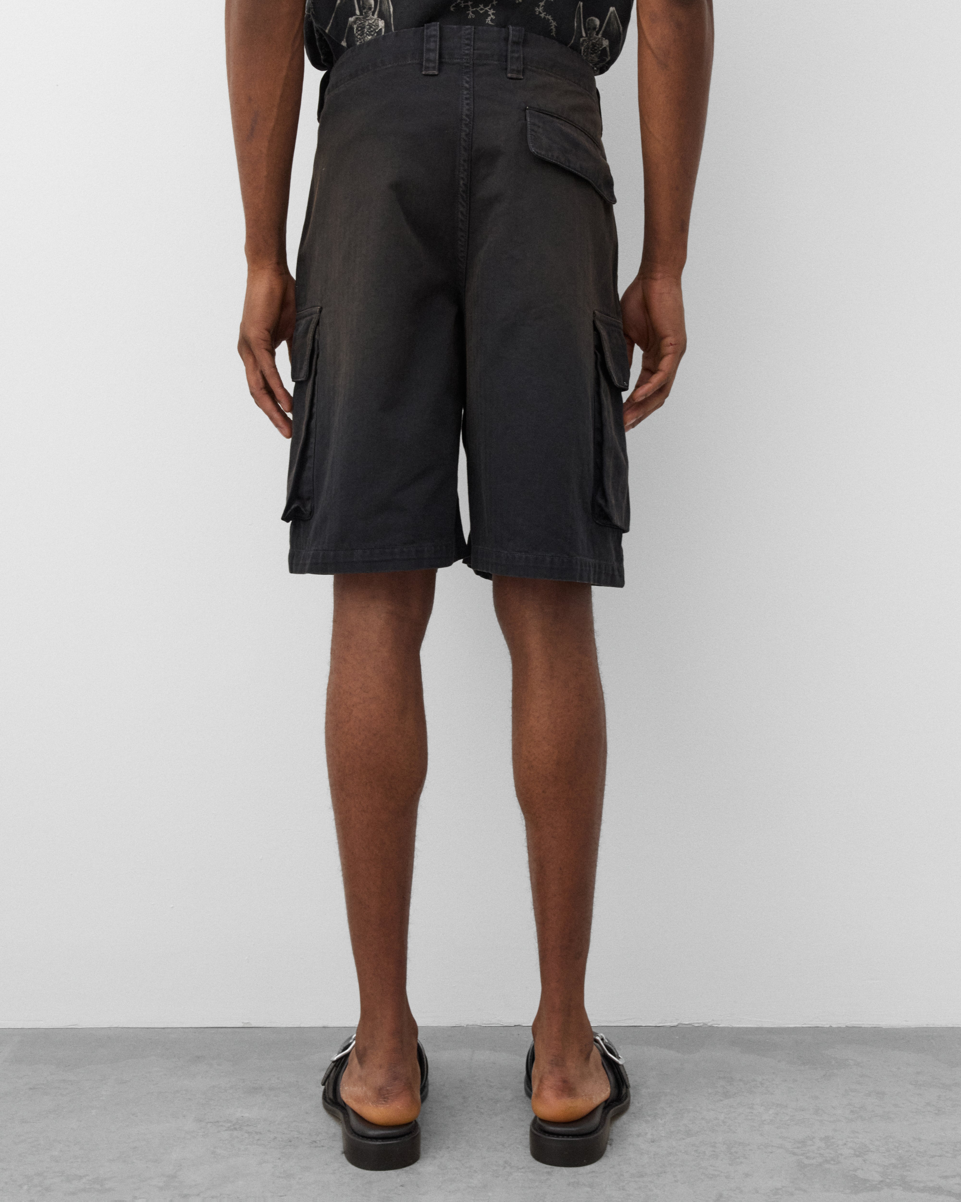Our Legacy: Men's Mount Shorts (Nebula Wash Jungle Herringbone