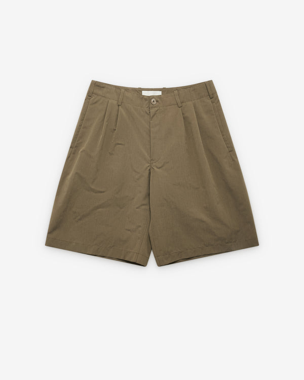 Our Legacy - Men's Ponte Shorts - (Dry Leaf Balance Woolcot)