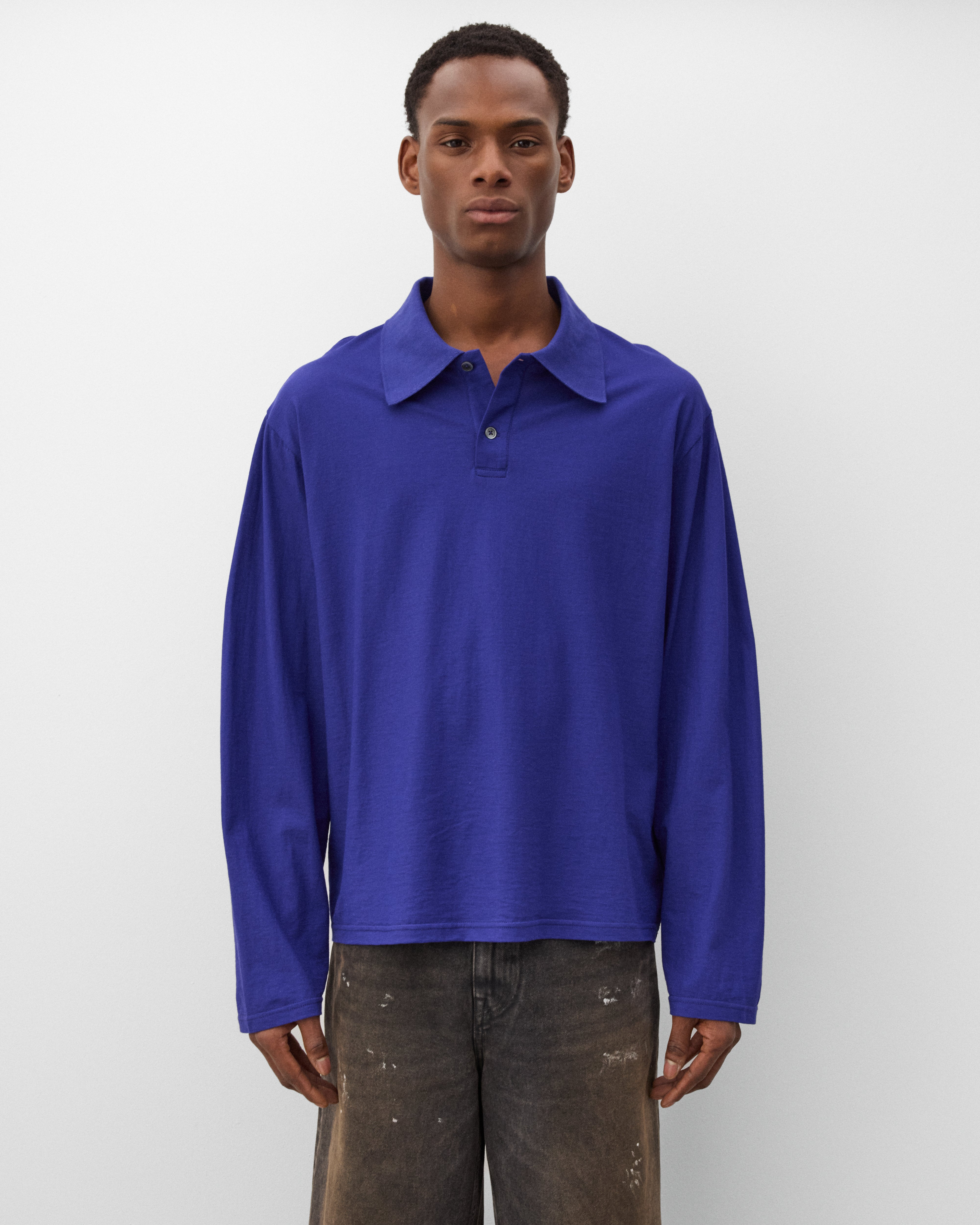 Our Legacy: Men's Rugby Longsleeve (Deep Blue) | Dover Street
