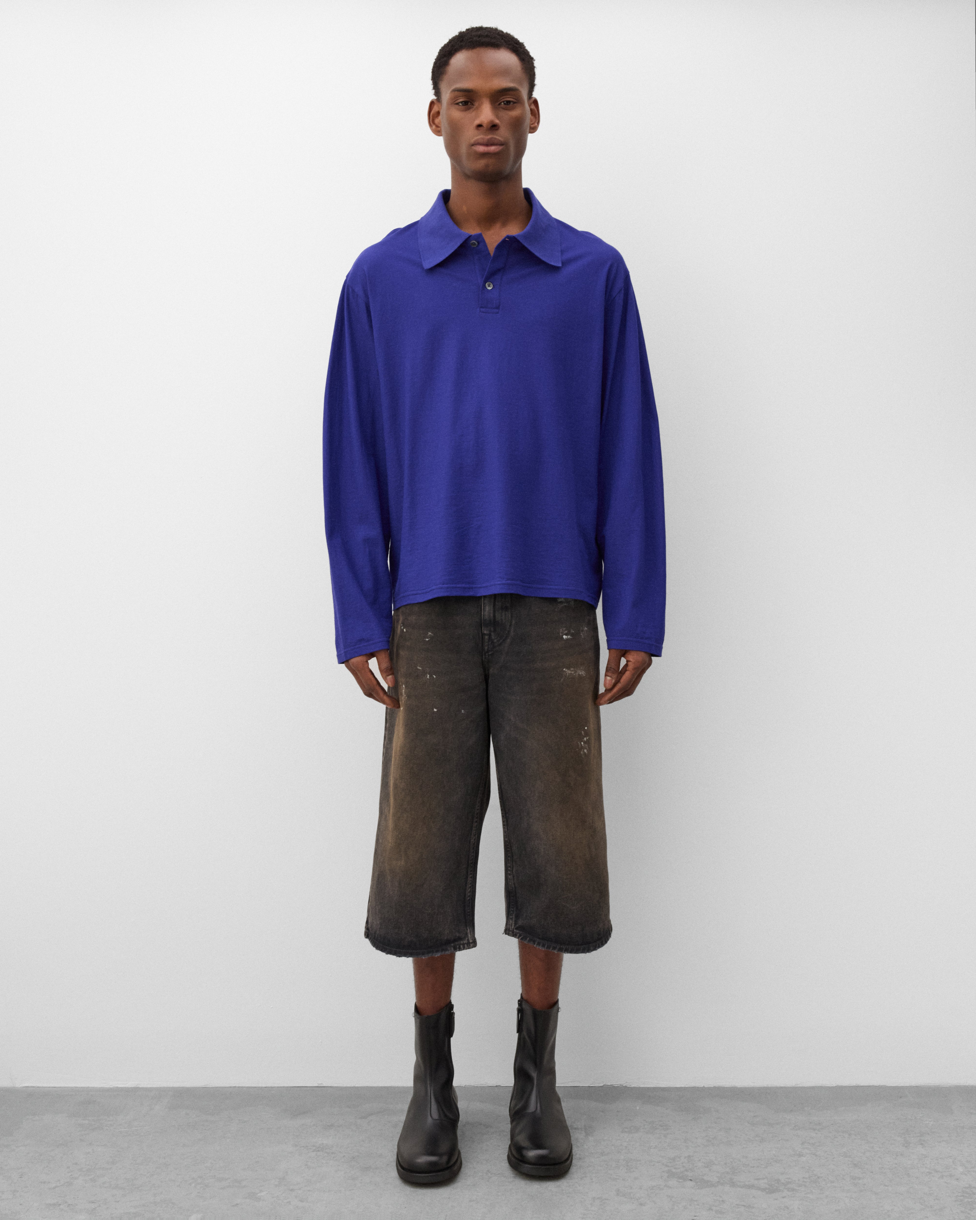 Our Legacy: Men's Rugby Longsleeve (Deep Blue) | Dover Street