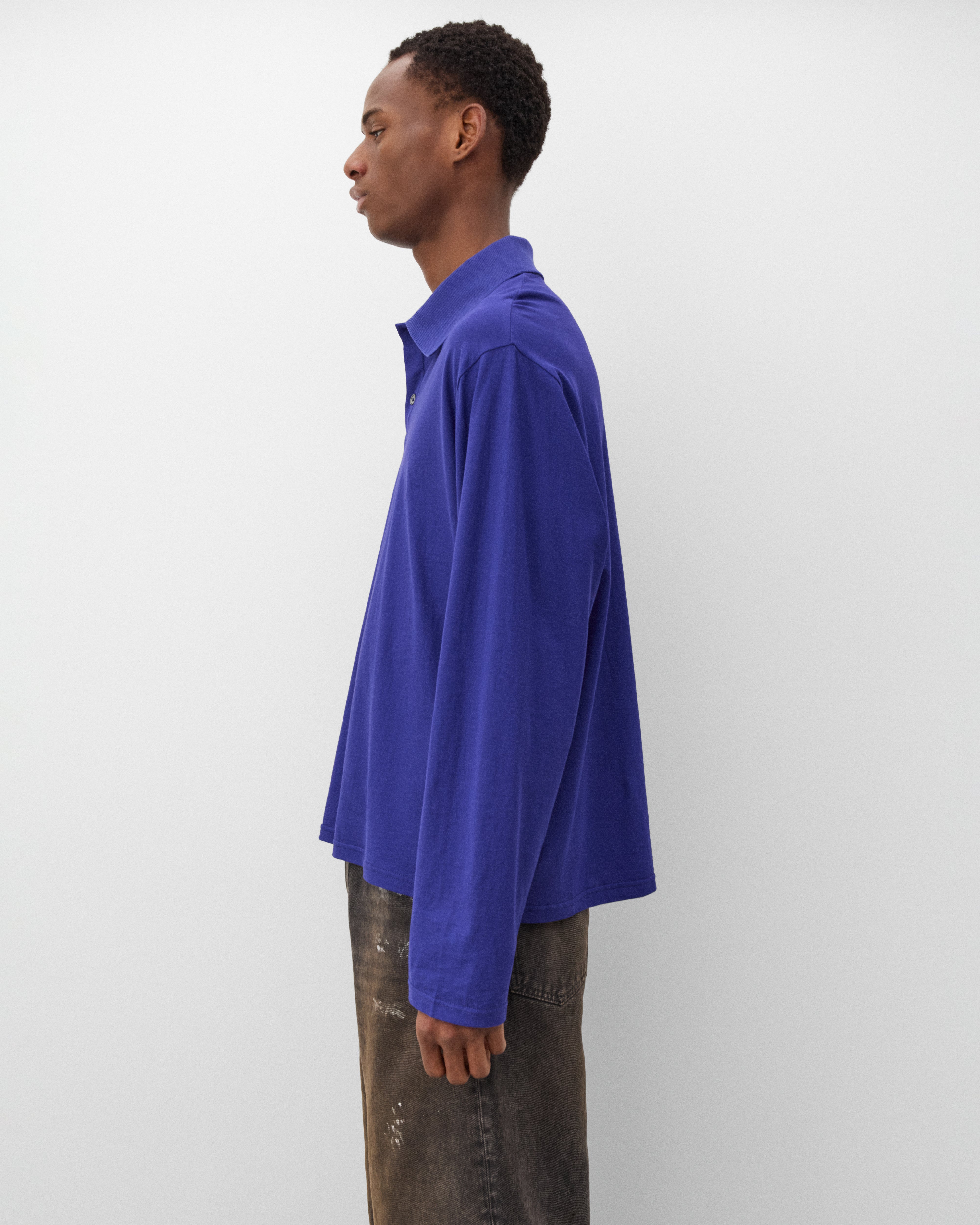 Our Legacy: Men's Rugby Longsleeve (Deep Blue) | Dover Street