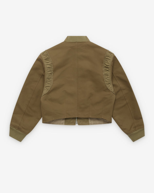 Our Legacy - Women's Frill Bomber - (Kharkee Double Weave Sateen)