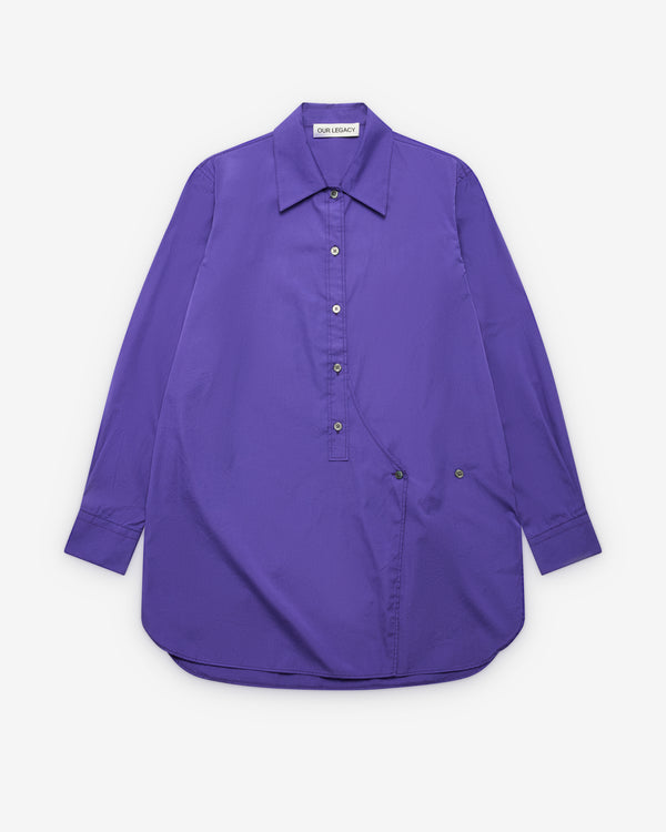 Our Legacy - Women's Wave Shirt - (Deep Blue Super Poplin)