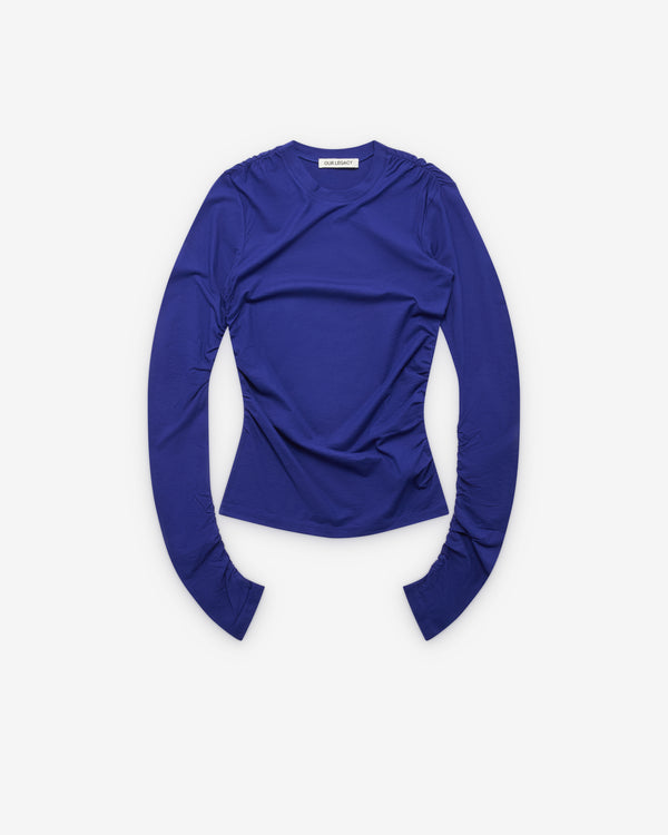 Our Legacy - Women's Strain Slim Longsleeve - (Deep Blue High Twist Jersey)