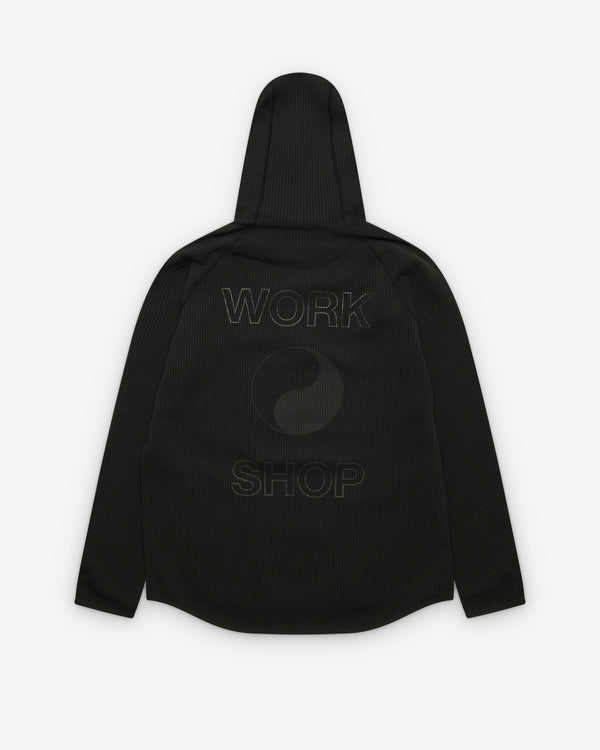 Our Legacy WORK SHOP - Men's Goldwin Waffle Hoodie - (Jet Black)