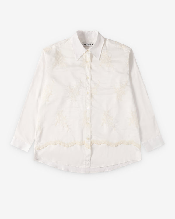 Our Legacy - Men's Precious Shirt - (Ivory Cloud Breezey Cotton)
