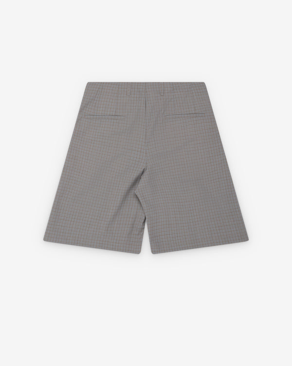 Our Legacy - Men's Ponte Shorts - (Frosted Moss Check)