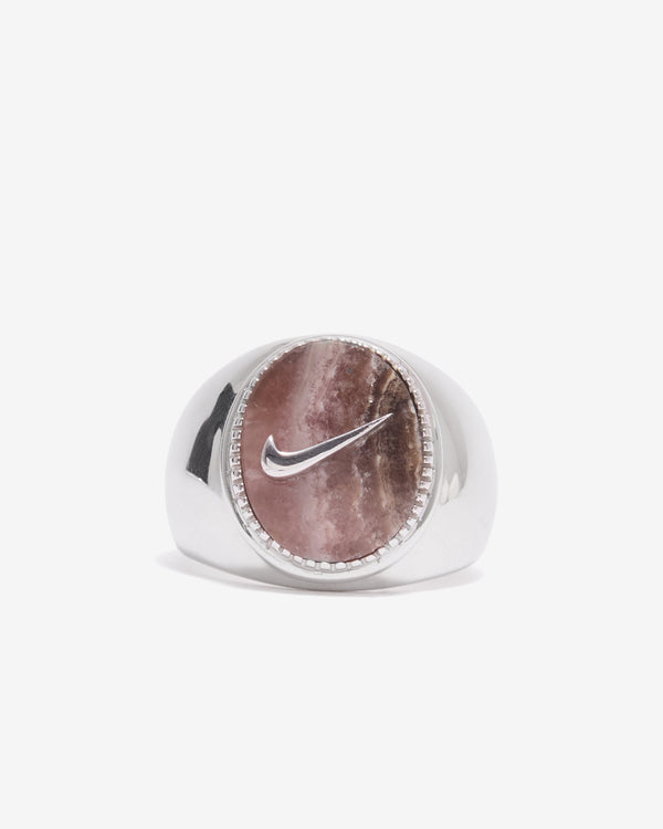 O Thongthai - Signature Signet Ring With Swoosh - (Multi)