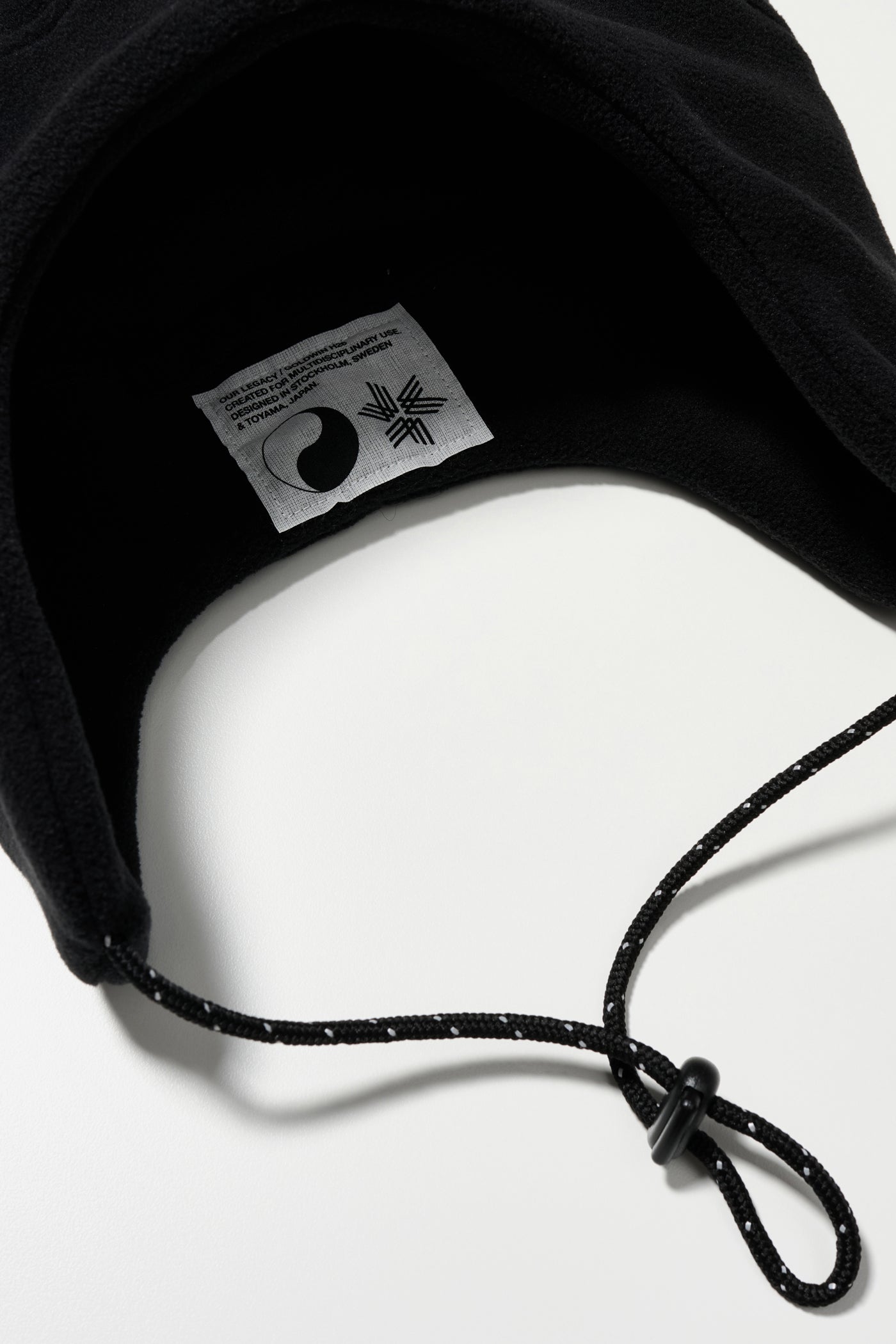 Our Legacy WORK SHOP: Men's Goldwin Fleece Hat (Jet Black) | DSML