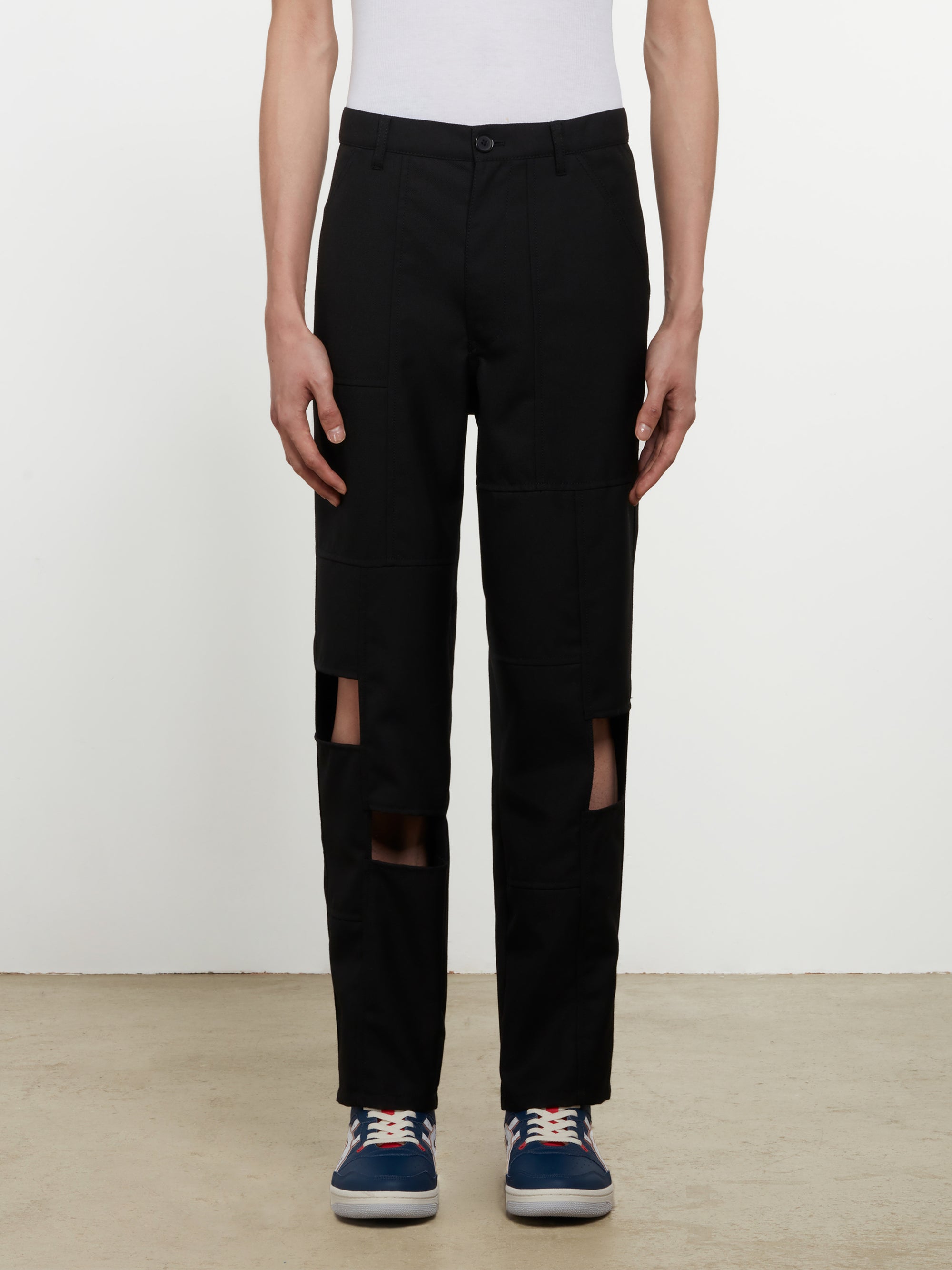 CDG Shirt - Men’s Panelled Pants - (Black) view 1