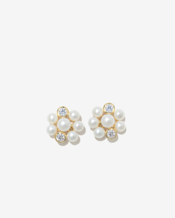 Completedworks - Pearl Studs - (Yellow Gold)