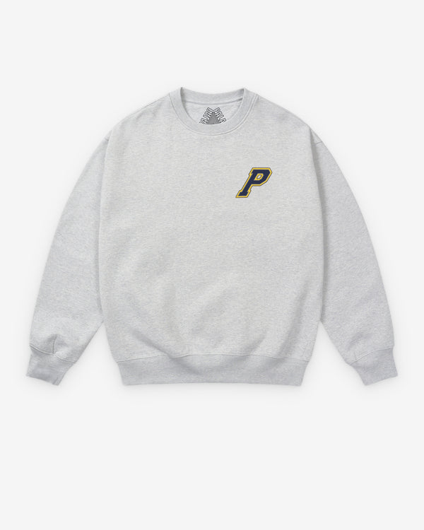 Palace - Men's P3 Stitch Crew - (Grey Marl)