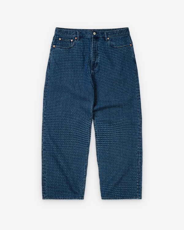 Palace - Men's P90 Baggy Stitch Jean - (Mid Indigo)