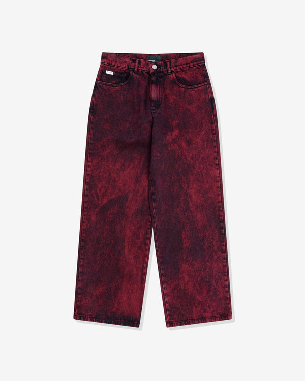 Rassvet - Men's Baggy Denim Pants - (Burgundy)