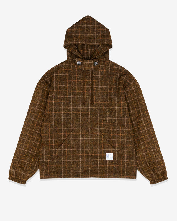 Rassvet - Men's Flannel Thermal Hooded Jacket - (Brown)