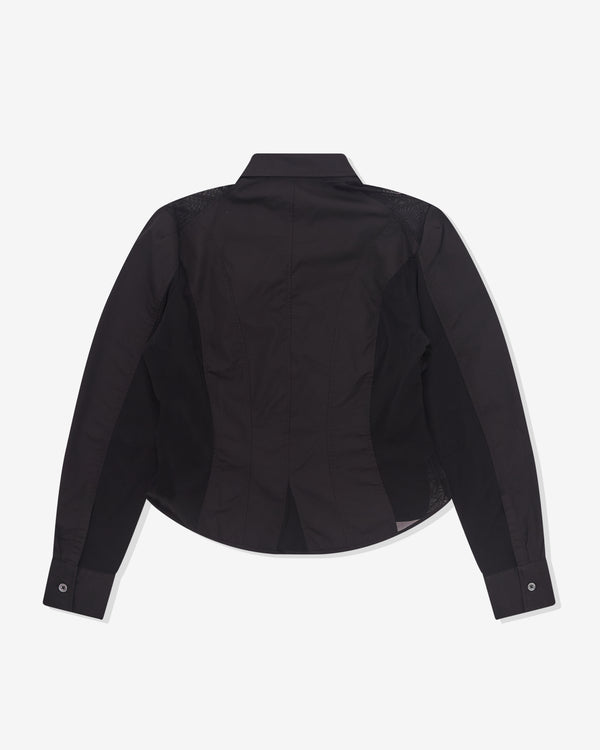 Our Legacy - Women’s Cincher Shirt - (Black All Day Poplin)