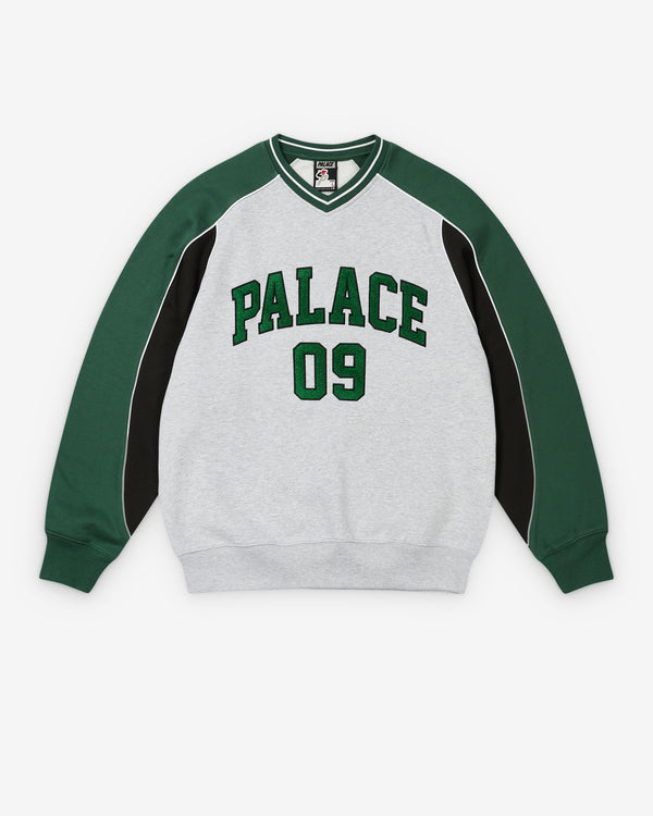 Palace - Men's 09 Crew - (Grey Marl)