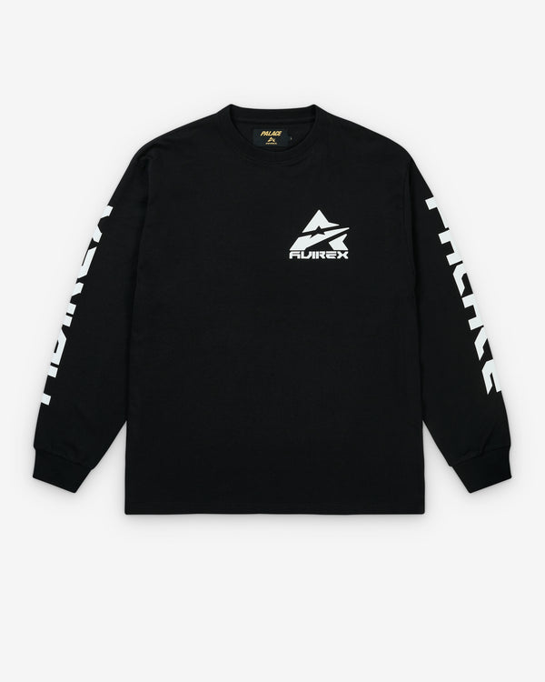 Palace - Men's Avirex Longsleeve - (Black)