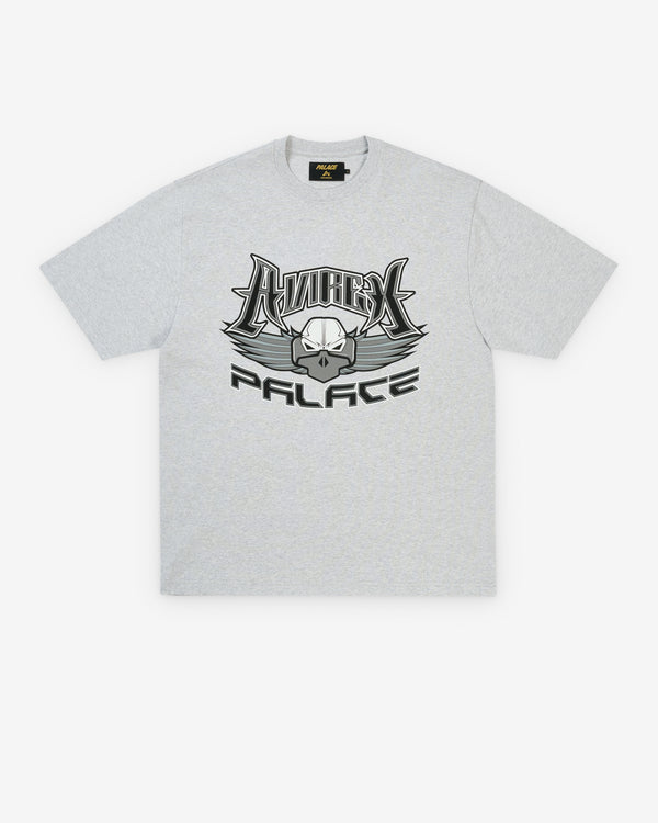 Palace - Men's Avirex T-Shirt - (Grey Marl)