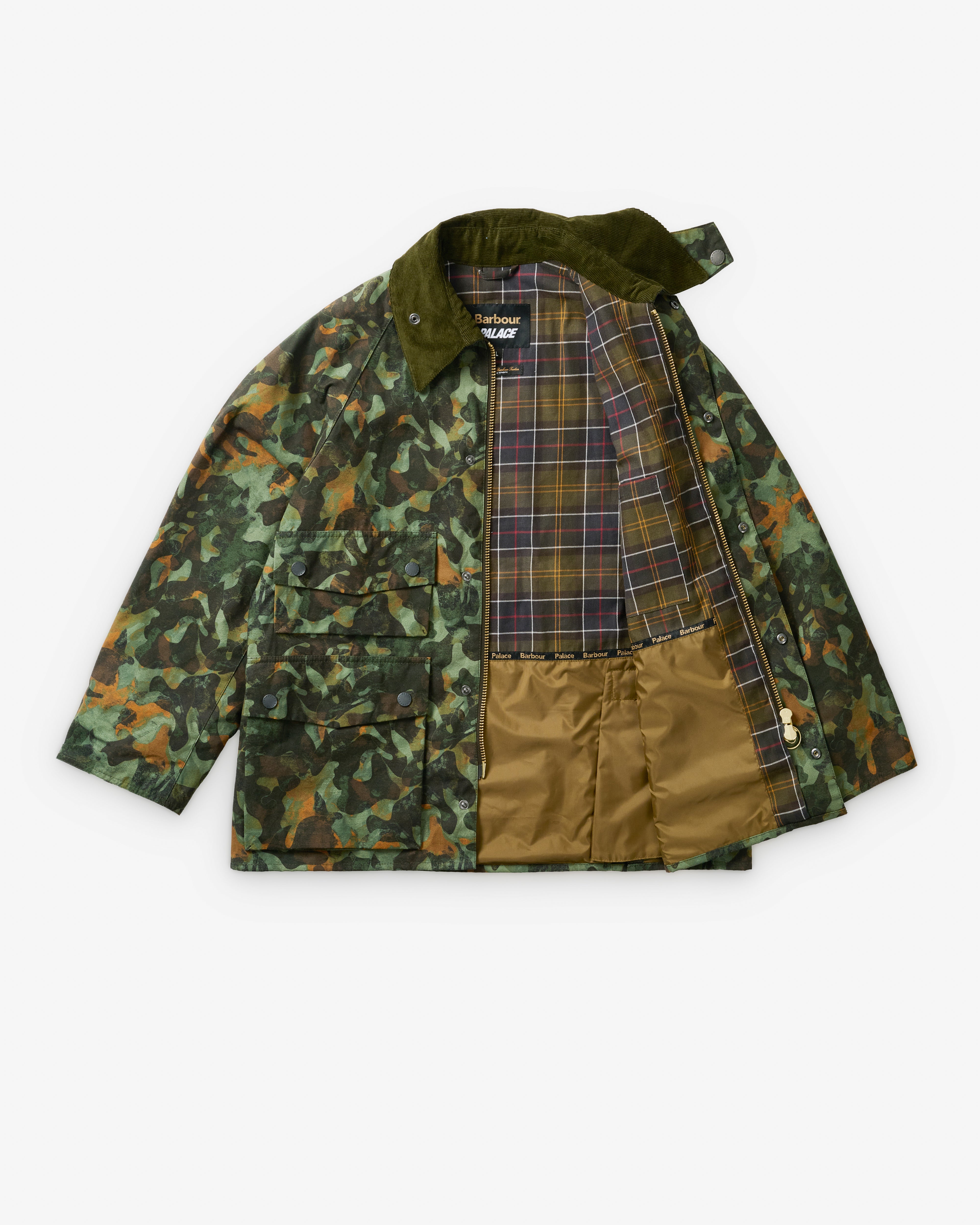 Palace: Palace Barbour Bedale Casual Jacket (Kelp Forest Camo