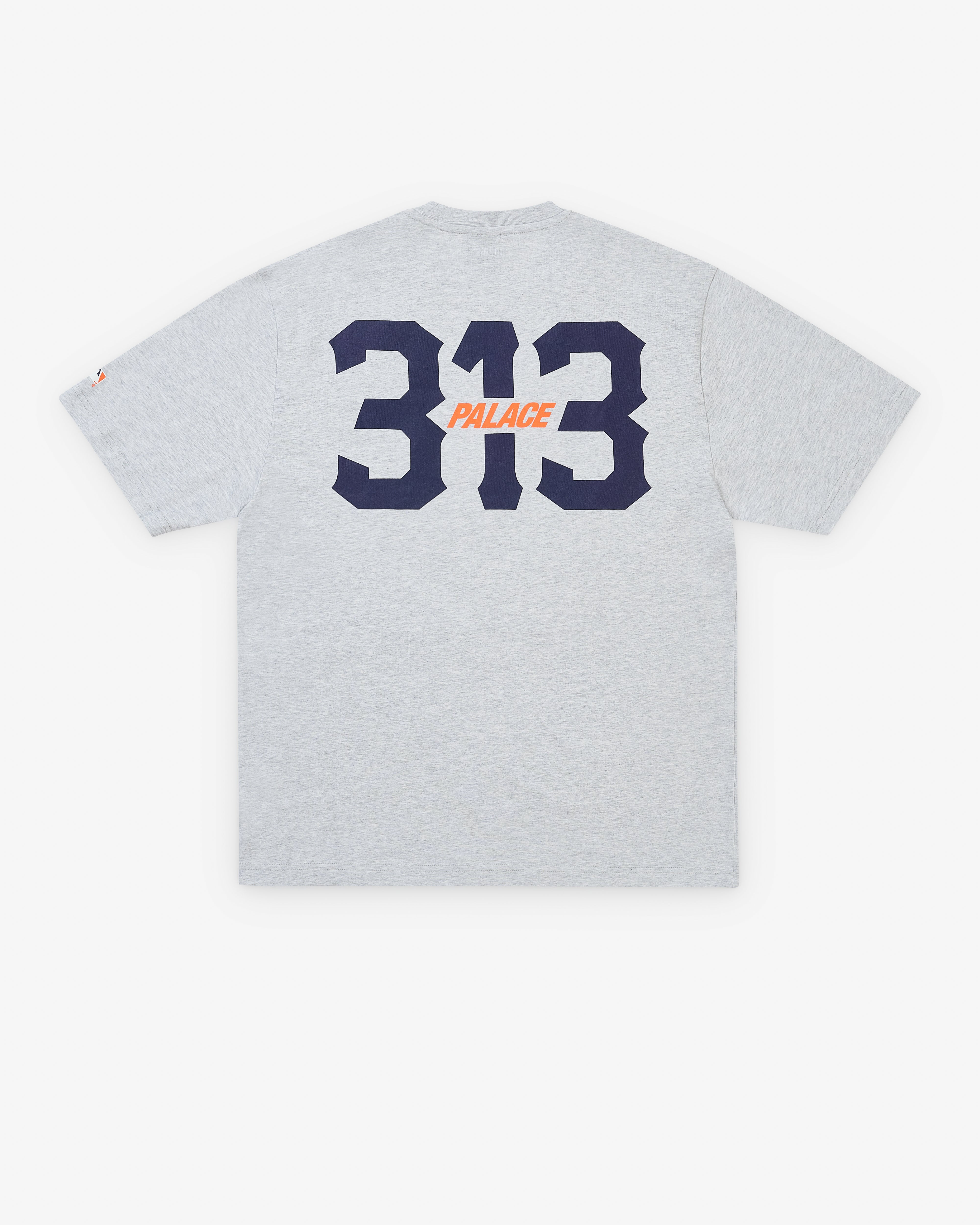 Palace: Men's Palace Detroit T-Shirt (Grey Marl) | Dover Street