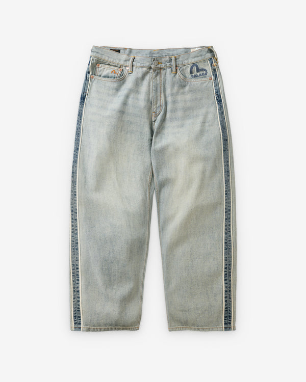 Palace - Men's Palace Evisu P90 Baggy Jean - (Reverse Indigo)