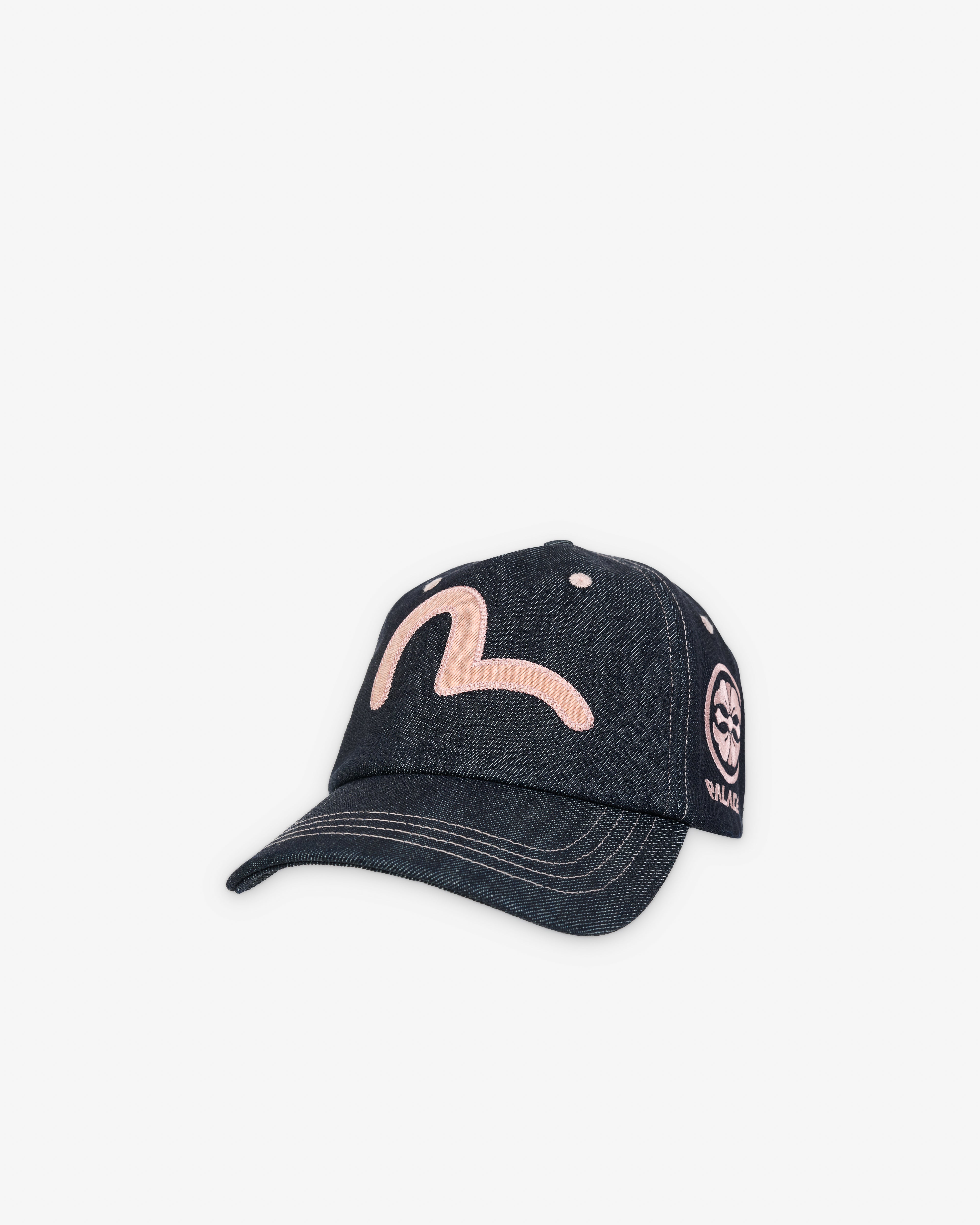帽子 PALACE EVISU SNAPBACK Palace: Men's Palace Evisu Snapback (Reverse Indigo) | Dover