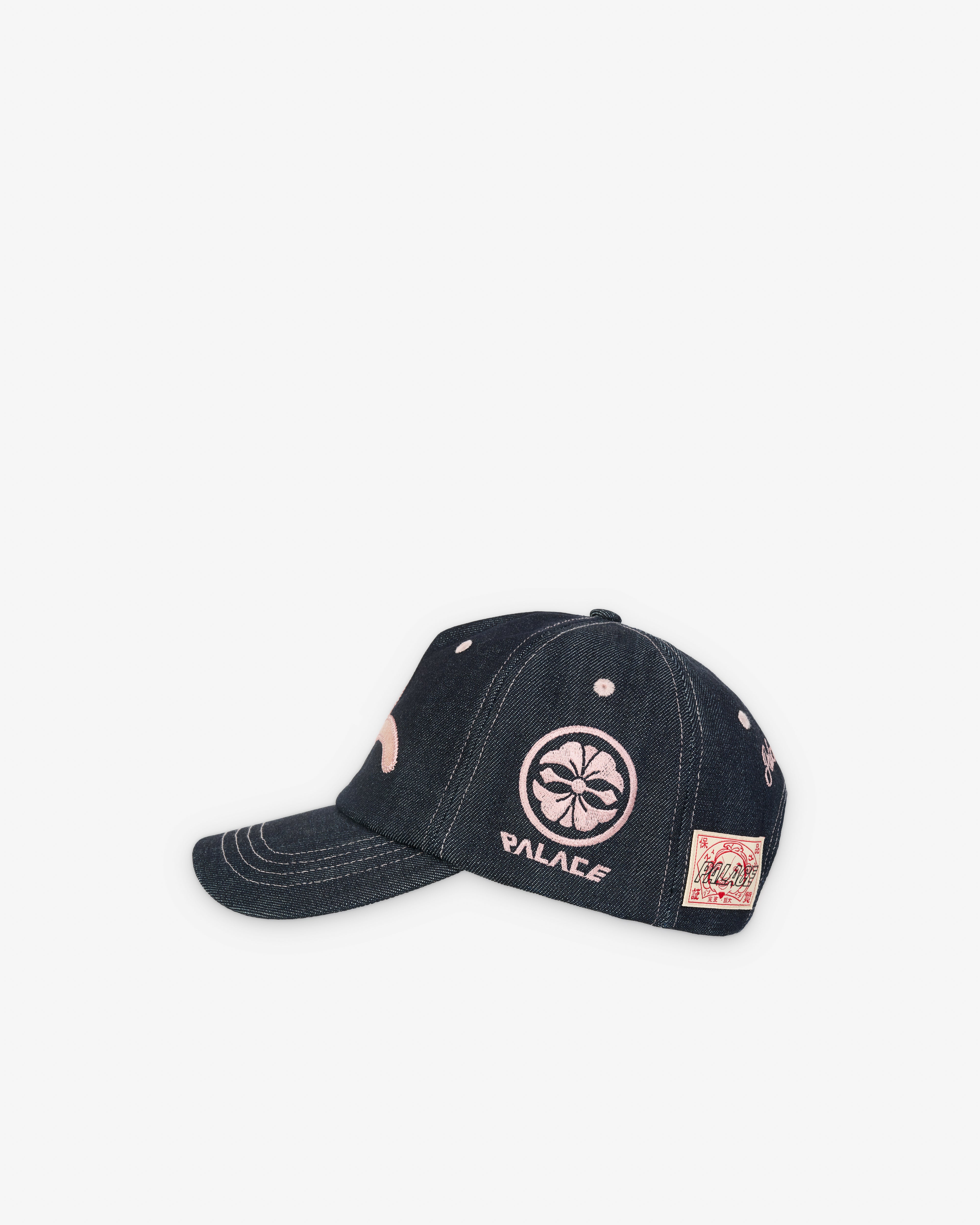 Palace: Men's Palace Evisu Snapback (Indigo) | Dover Street Market