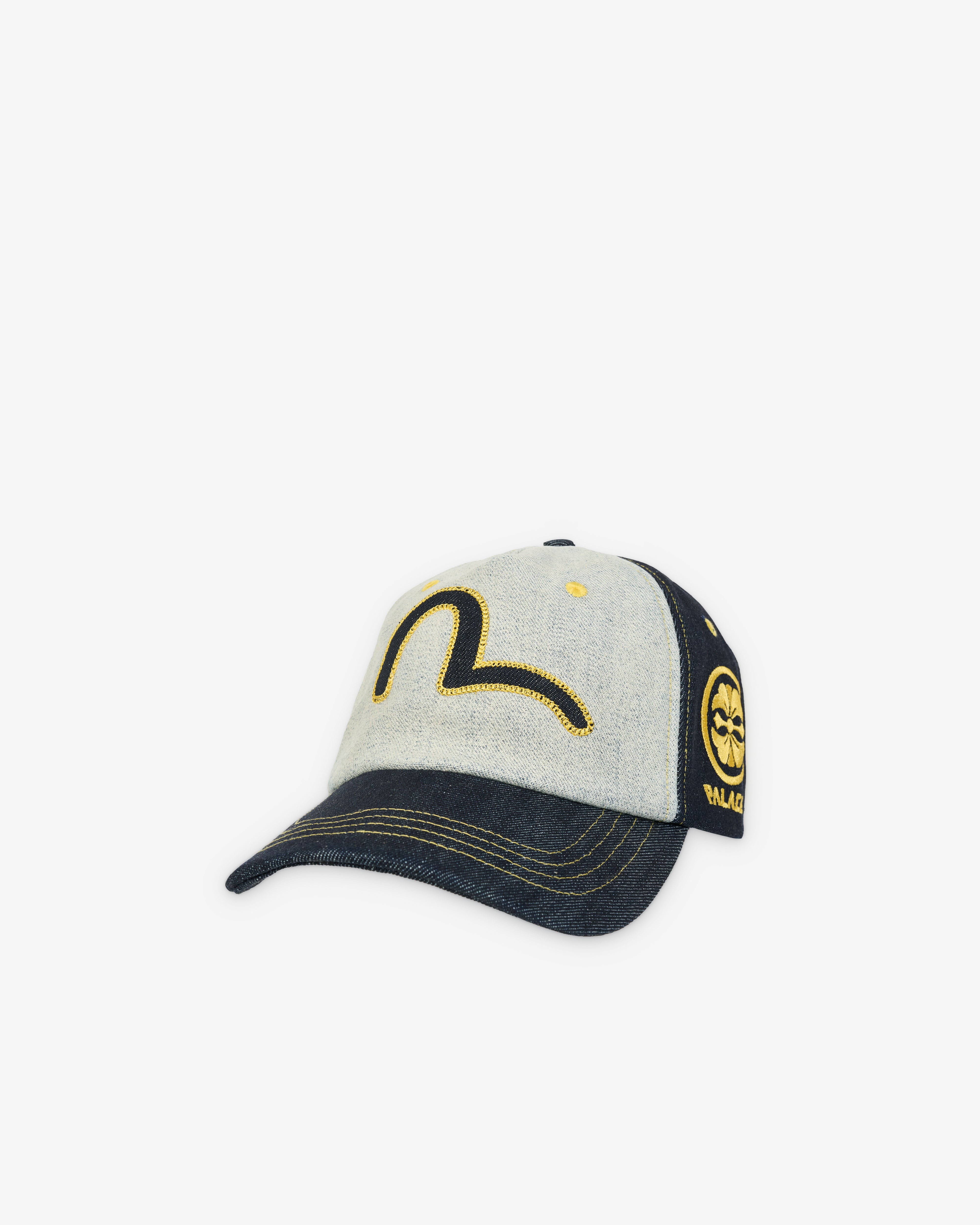 帽子 PALACE EVISU SNAPBACK Palace: Men's Palace Evisu Snapback (Reverse Indigo) | Dover