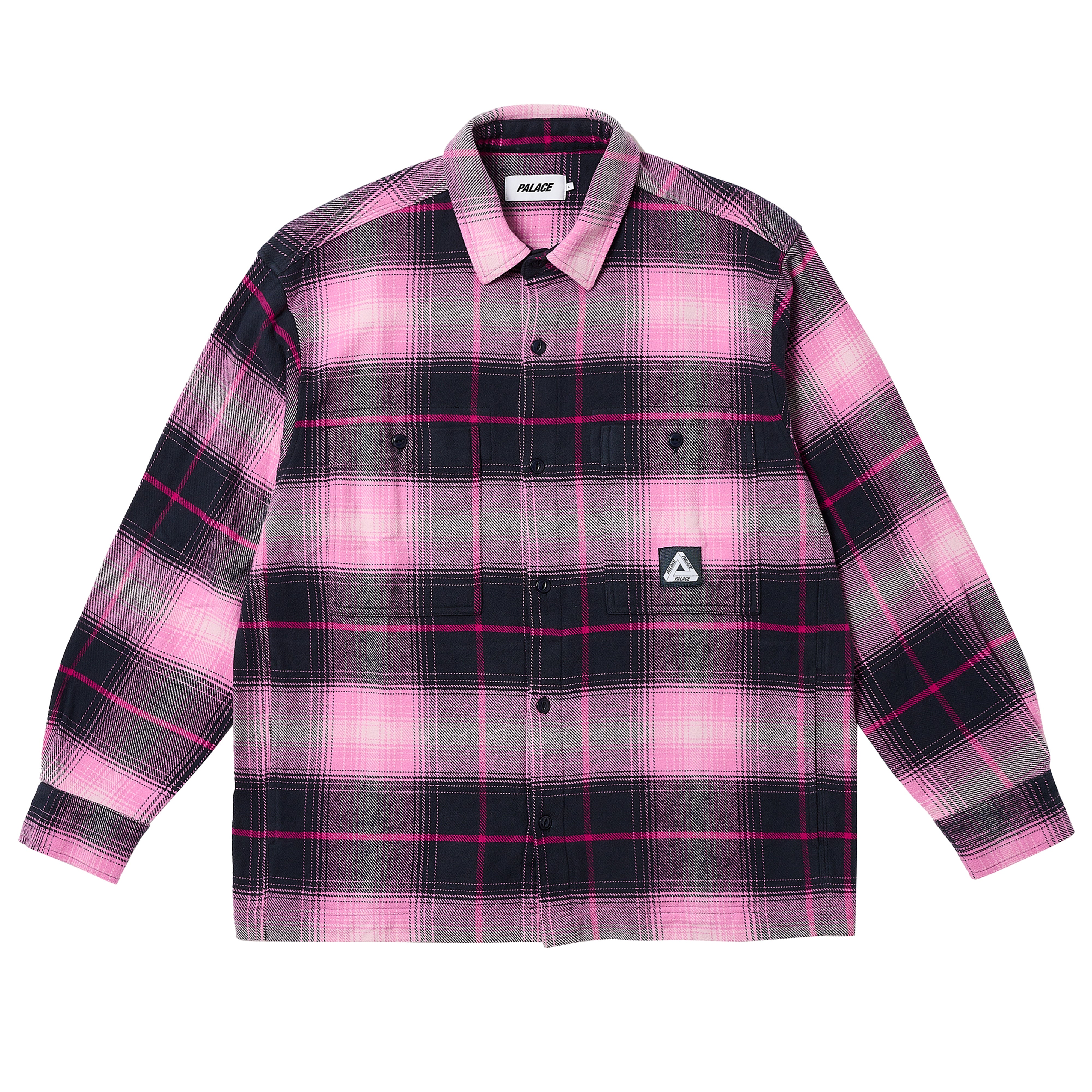 Palace - Men's Work Shirt - (Navy/Pink)