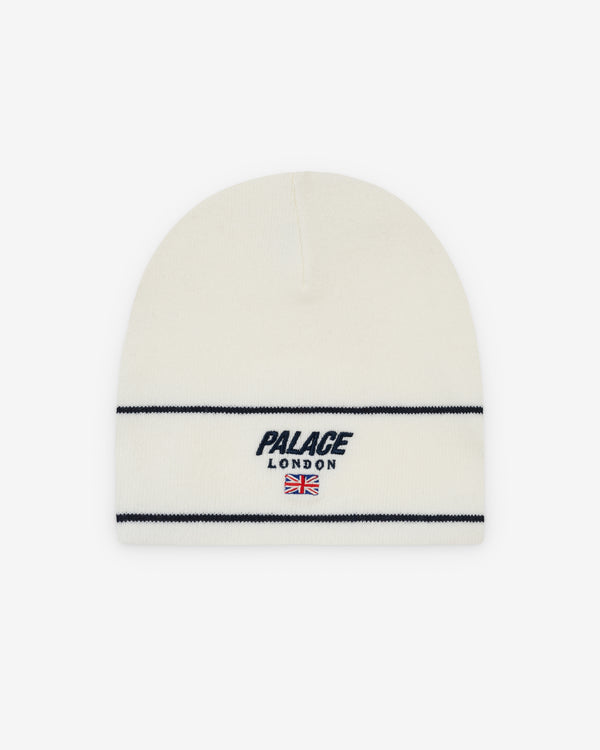 Palace - Men's London Nein Cuff Beanie - (White)