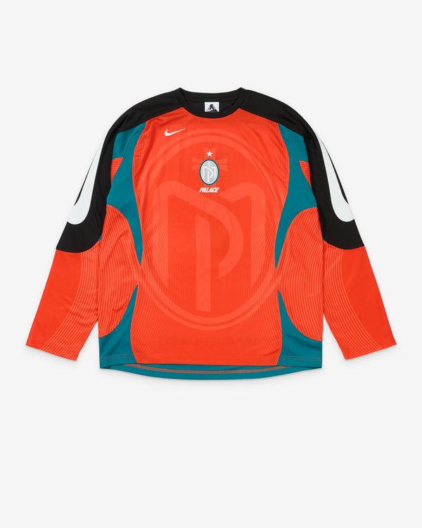Palace - Men's Nike Manor Place Long Sleeve Jersey - (Orange)
