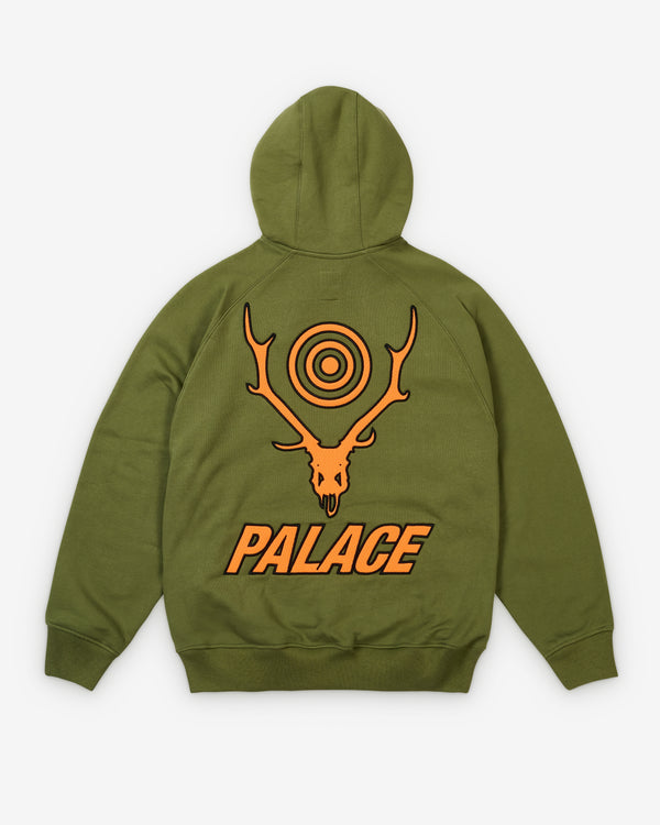 Palace - Men's South2 West8 Hood - (Khaki)