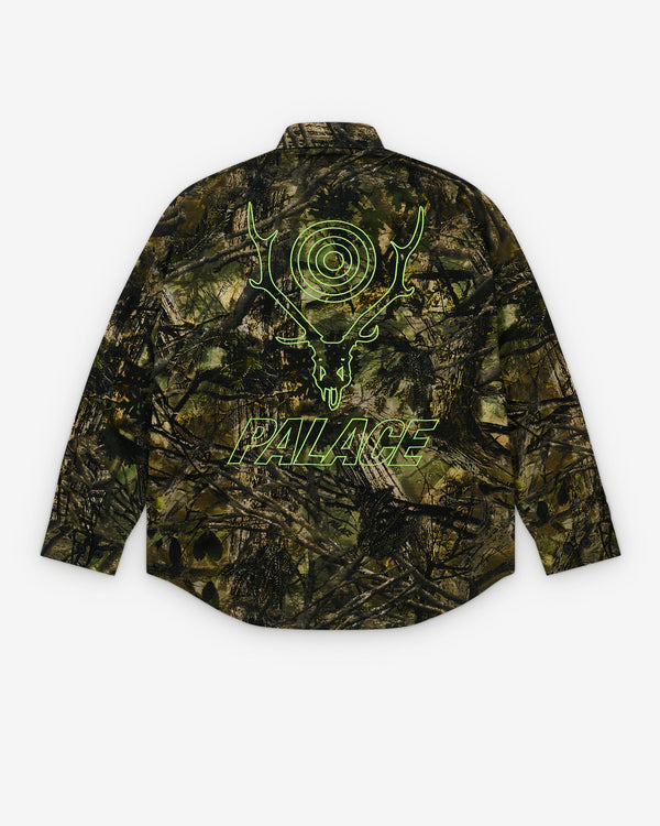 Palace - Men's South2 West8 Shirt - (Olive Camo)