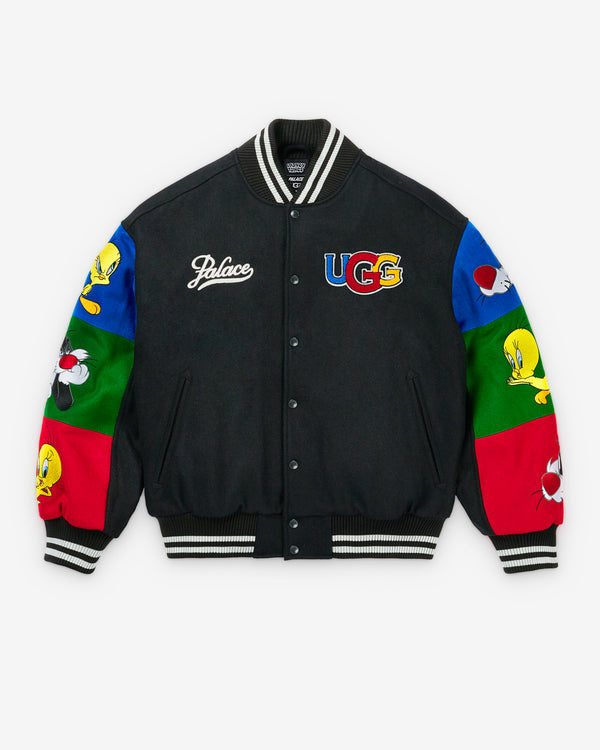 Palace - Ugg Looney Tunes Wool Varsity Jacket - (Black)