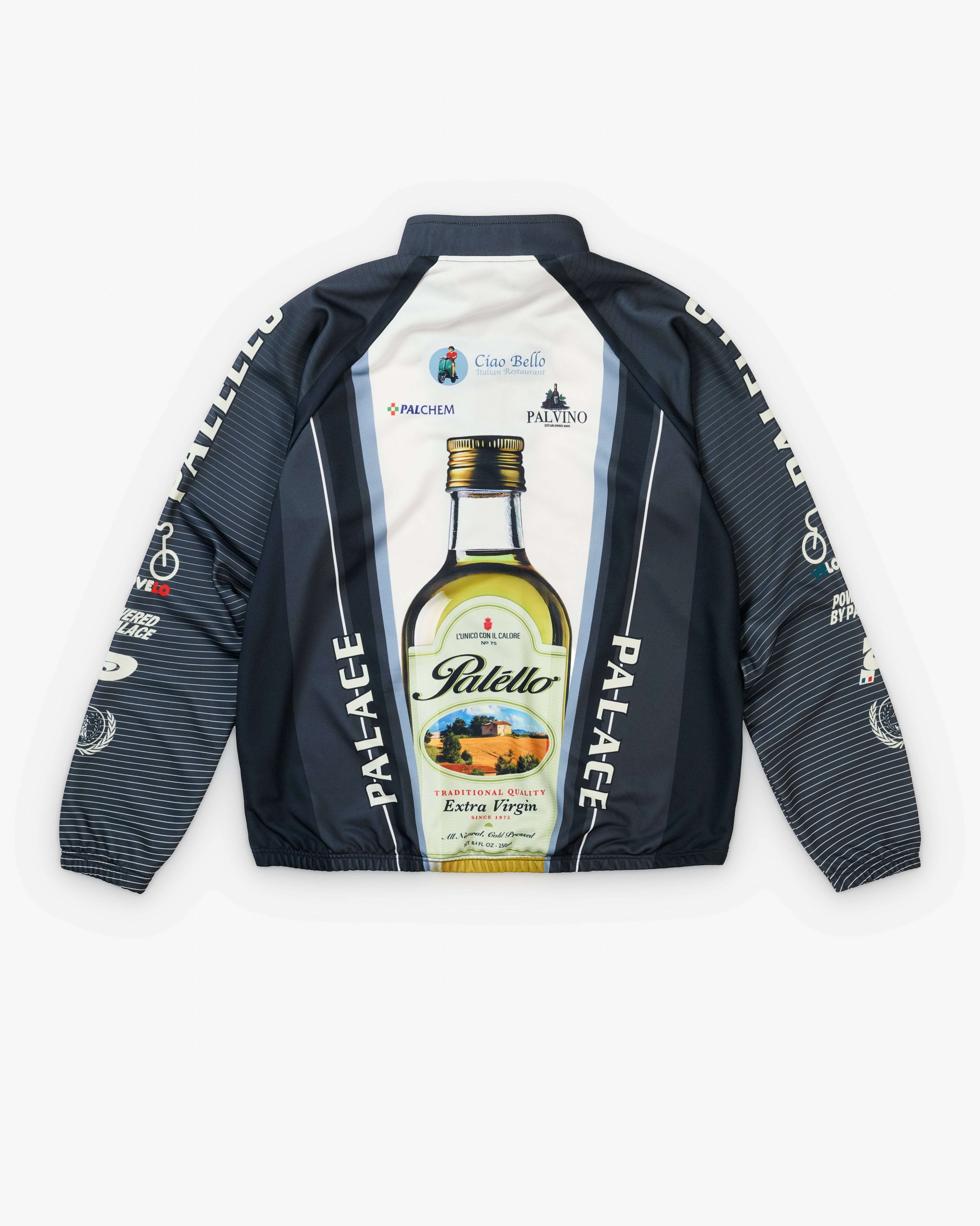 Palace: Men's Palello Cycling Zip Jacket (Black) | Dover Street