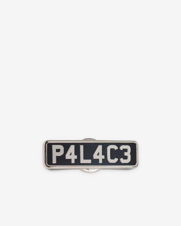 Palace - Men's Pal Plate Pin Badge - (Black/Silver)