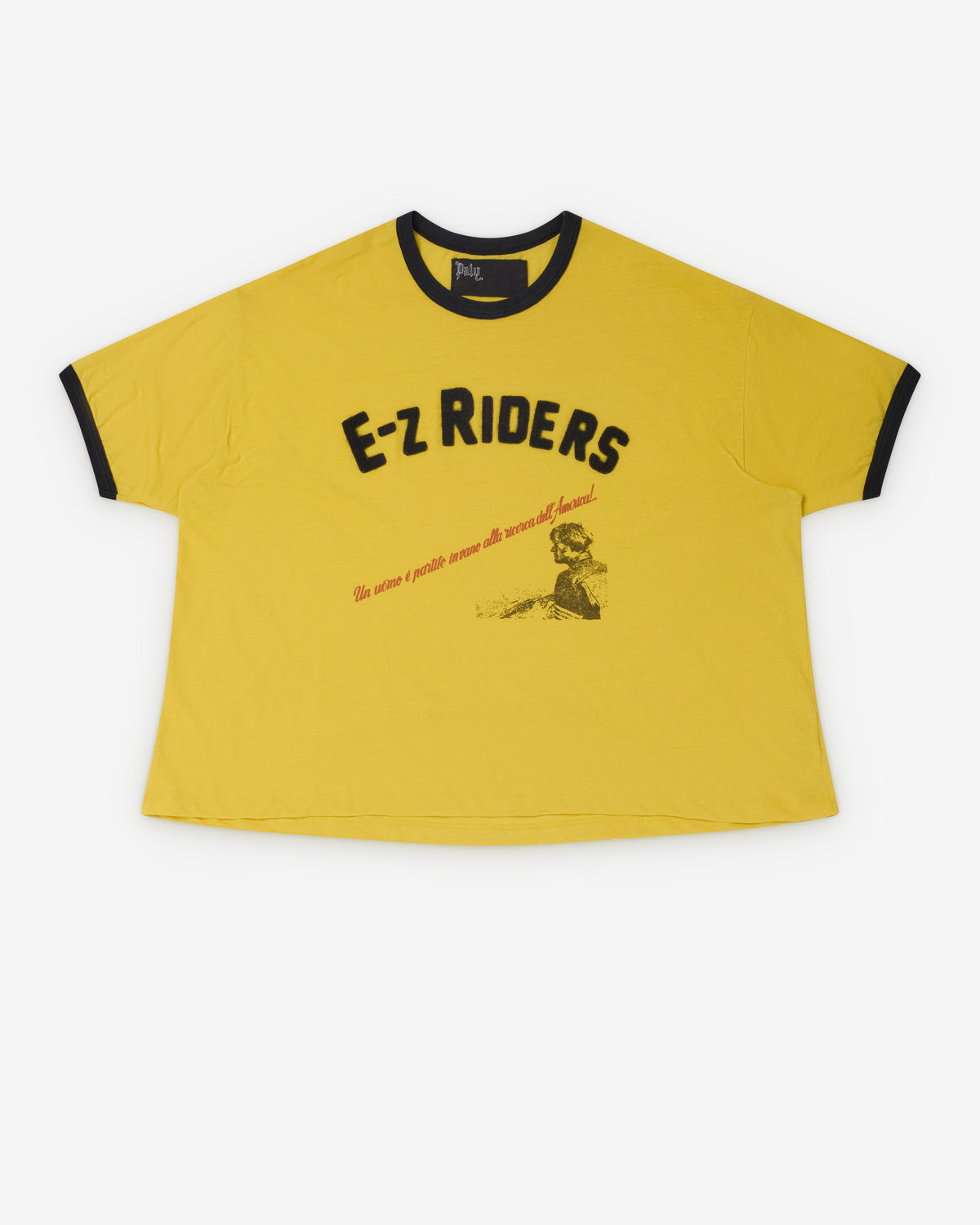 Ez Rider Paly: Men's Ez Riders Ringer Tee (Yellow) | Dover Street Market London