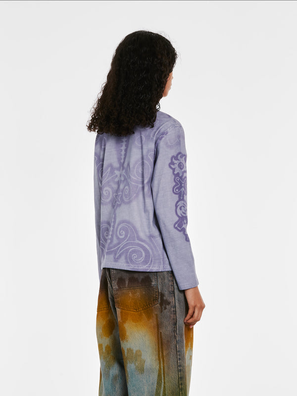Paolina Russo - Women’s Cotton Long Sleeve Top - (Lilac)