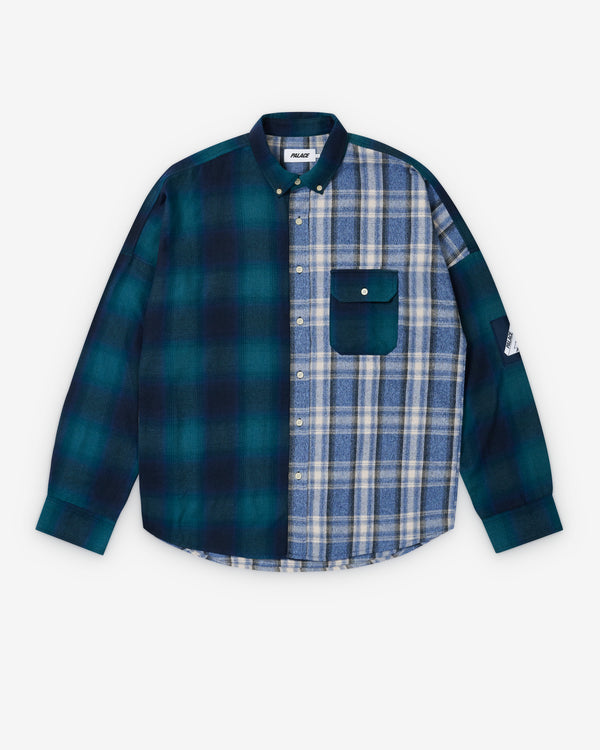 Palace - Men's Patchy Flannel Shirt - (Blue)