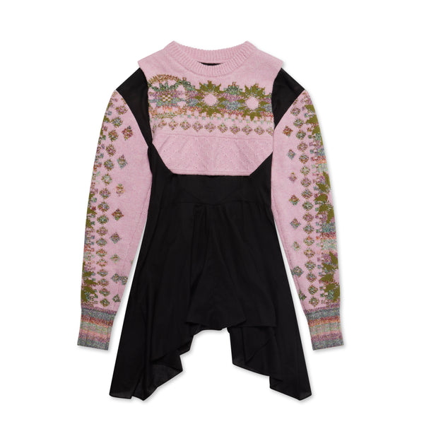 Paolina Russo - Women’s Hybrid Warrior Knit Dress - (Baby Pink)