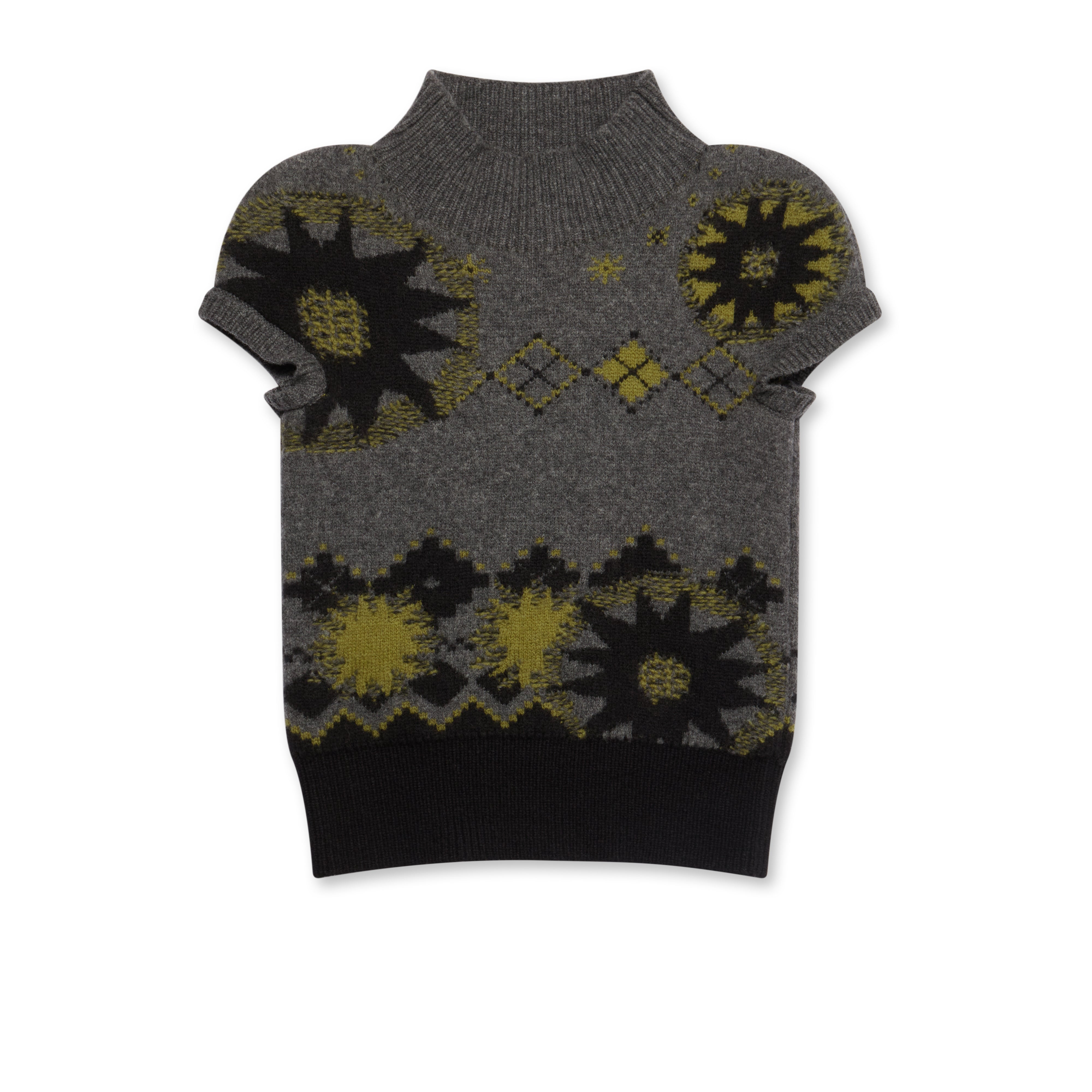 Paolina Russo: Women's Warrior Short Sleeve Top (Grey/Khaki