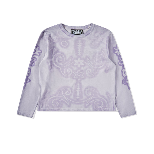 Paolina Russo - Women's Cotton Long Sleeve Top - (Lilac)