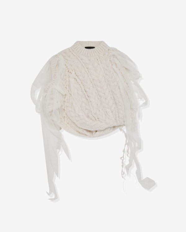 Pauline Dujancourt - Women's Winnie Alpaca Vest - (Ivory)