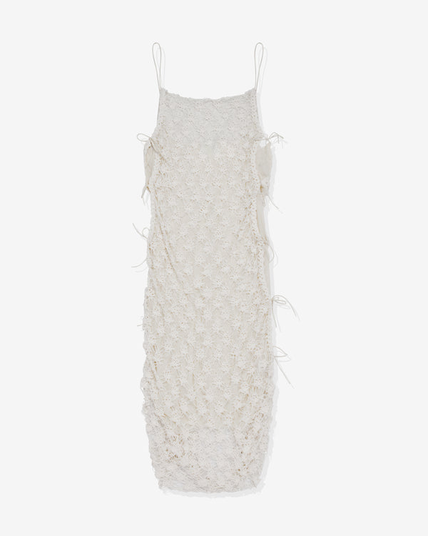 Pauline Dujancourt - Women's Crochet Net Dress - (Ivory)