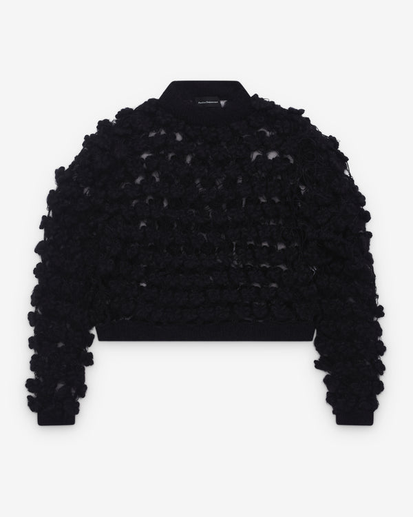 Pauline Dujancourt - Women’s Crochet Sweater - (Black)